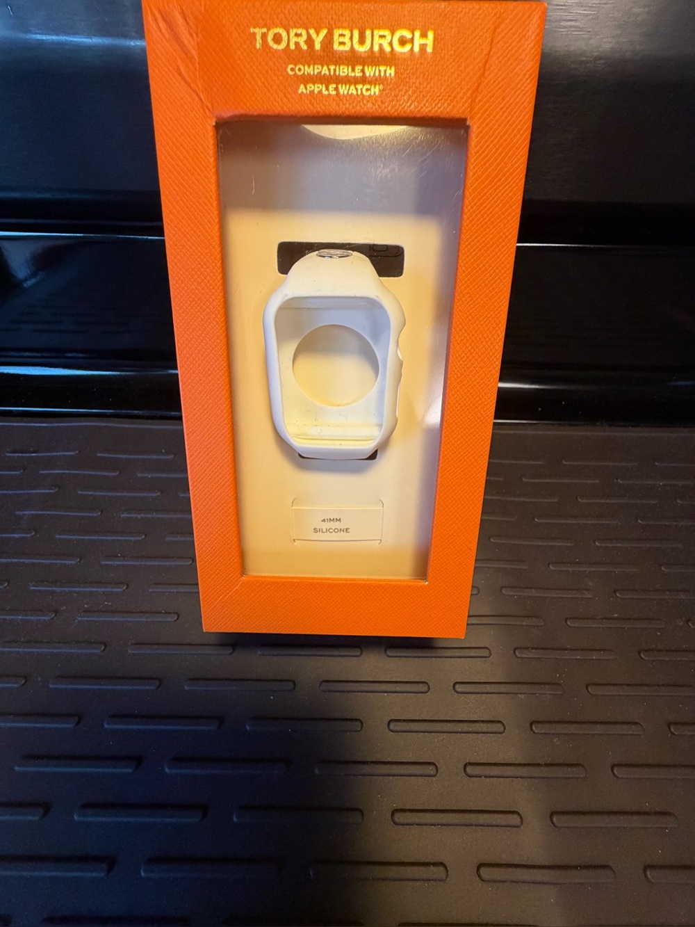 Tory Burch T Monogram Apple Watch Silicone Band 41mm White - NIB